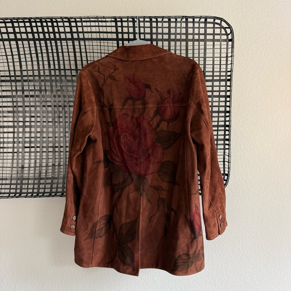 Free People Jackets & Blazers - Free people Nigel Preston Suede Roses Jacket